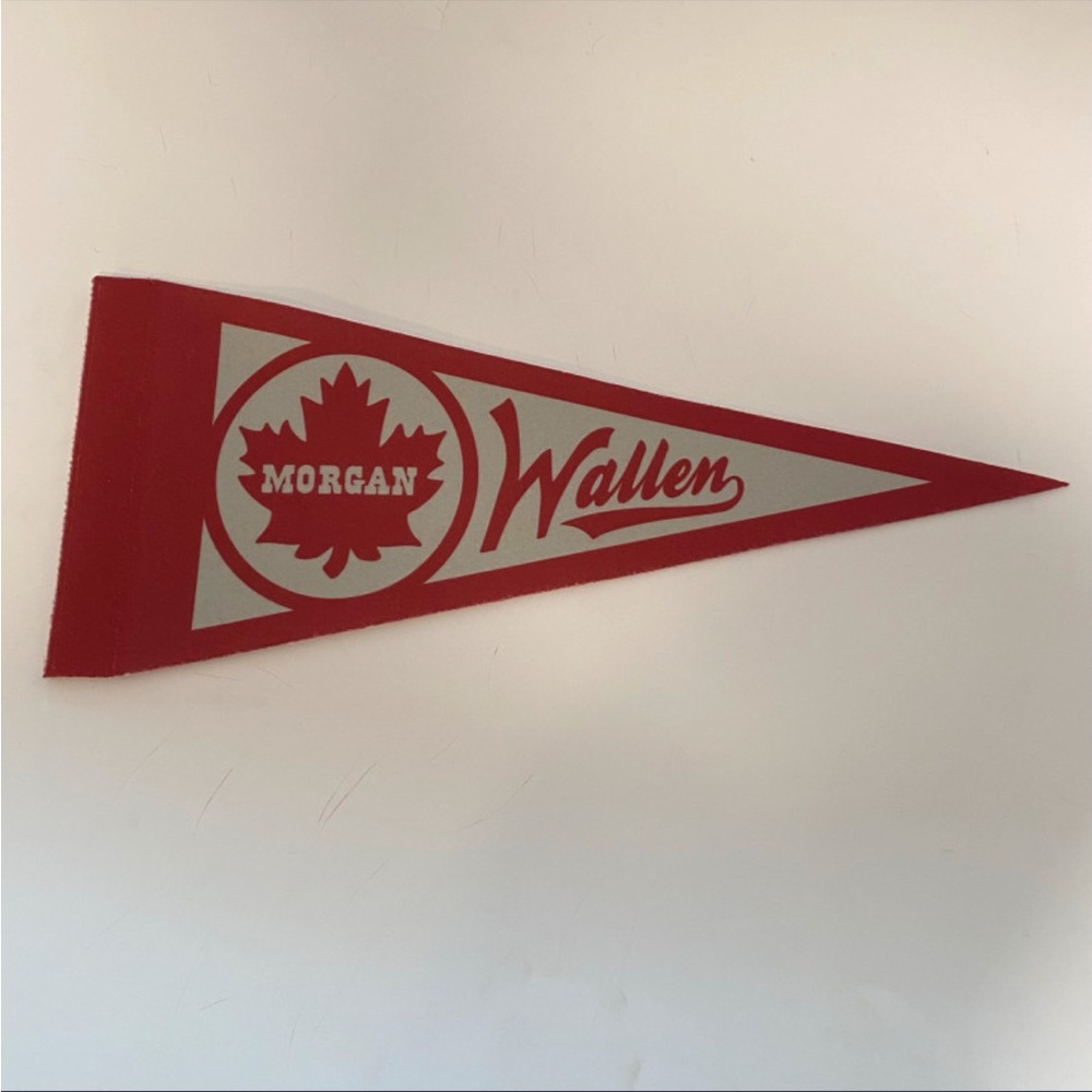 COPY - Morgan Wallen flag banner  bar County Music / mancave decor Red White RA…